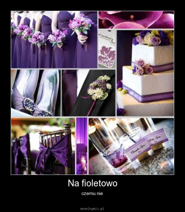 Ślub na fioletowo